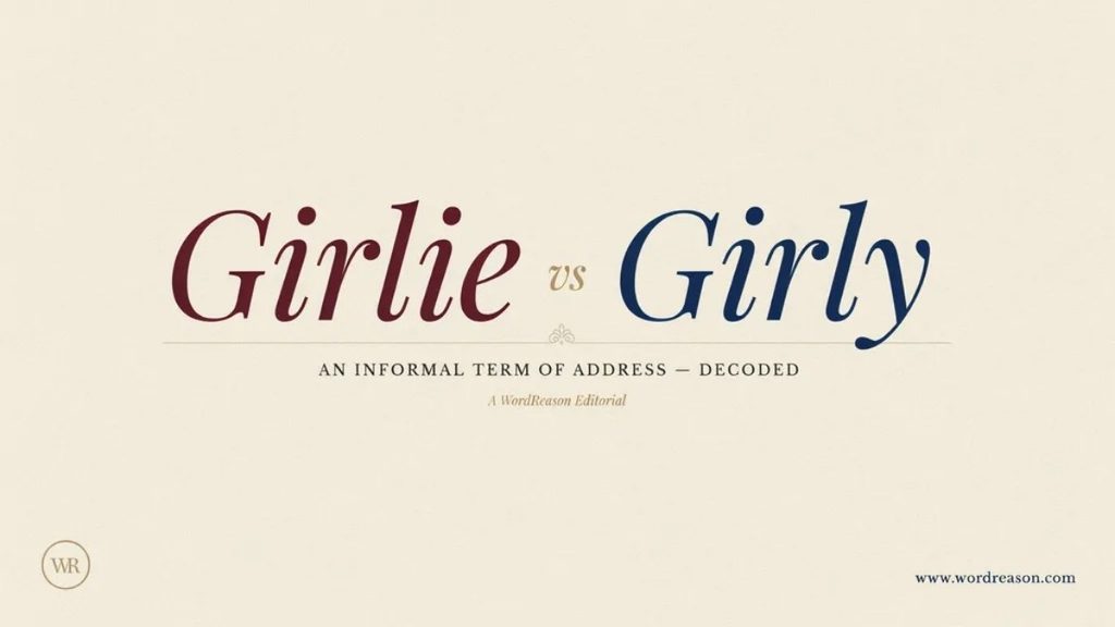 Girlie as an informal term of address