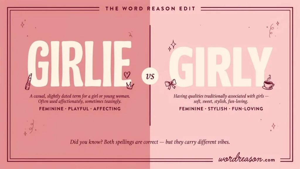 Girly vs Girlie in a Sentence