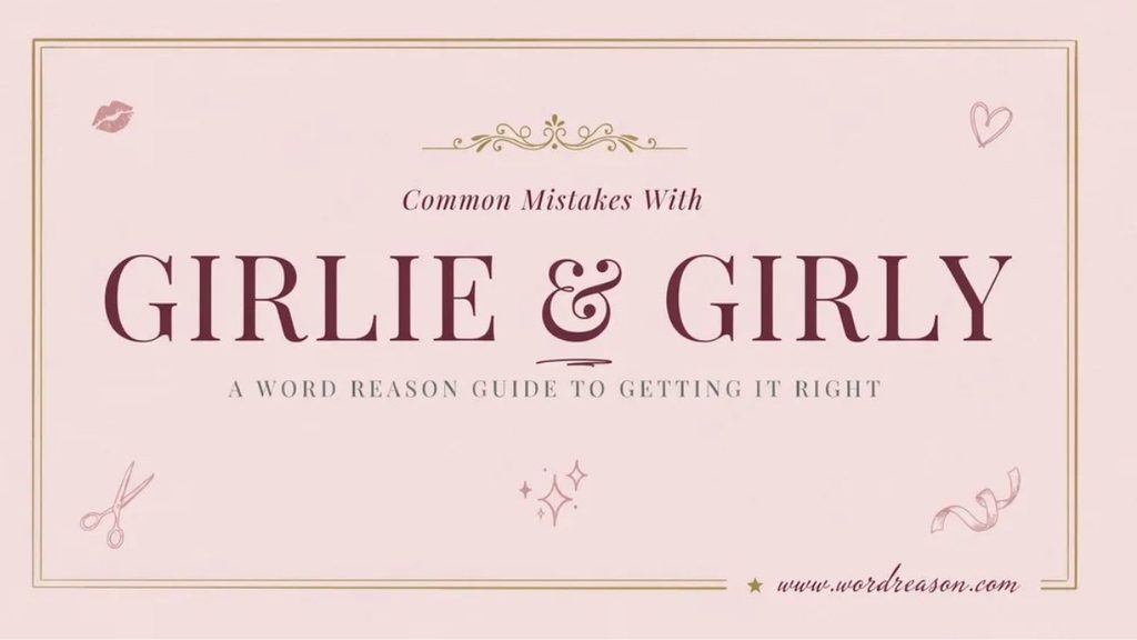 Common Mistakes With Girlie and Girly