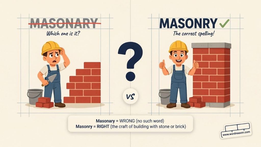 Why do people spell masonry as masonary