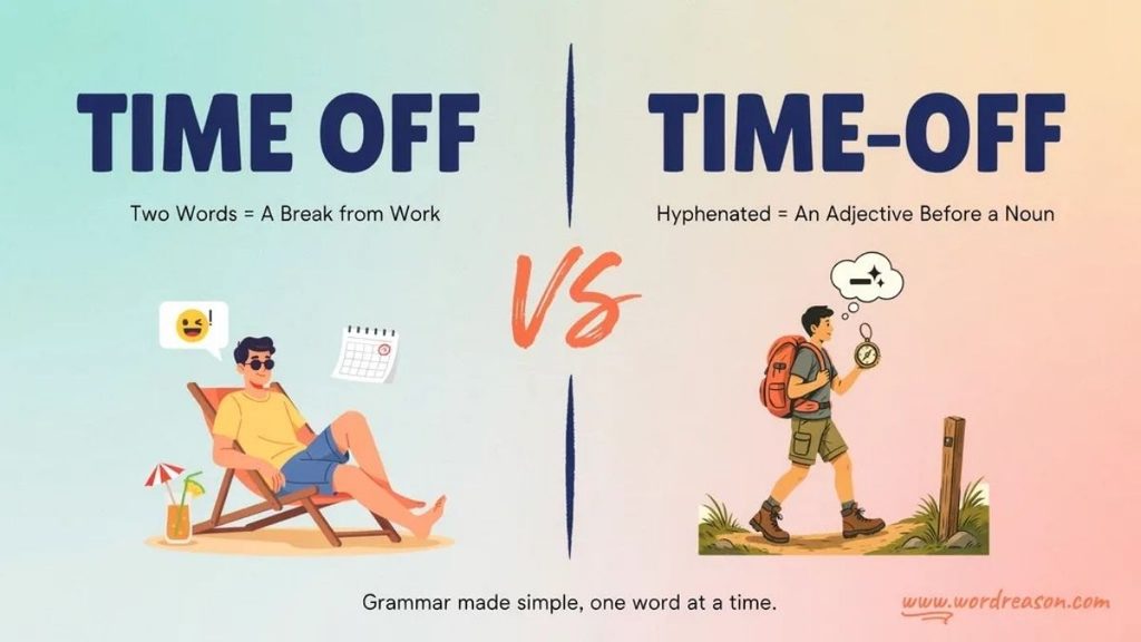 The Grammar Rule Behind “Time Off” vs “Time-Off