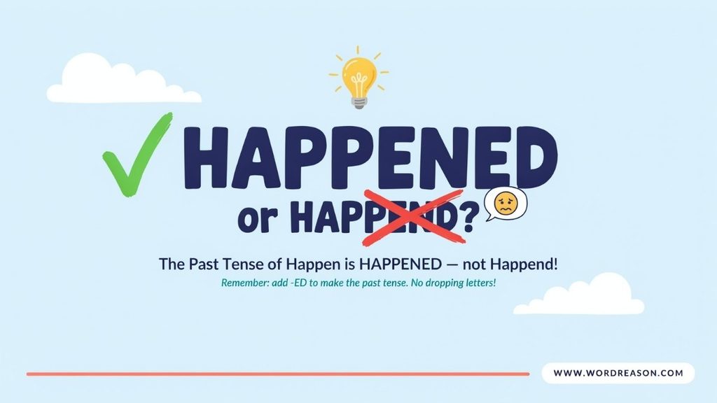 How to Spell Happened Correctly