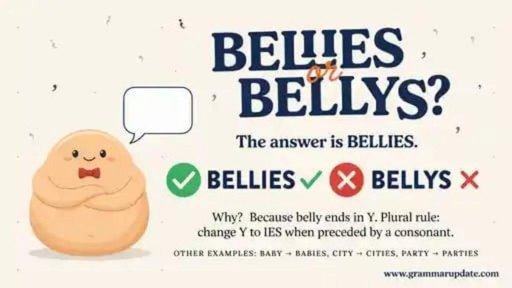 Why Is Bellies the Correct Spelling?
