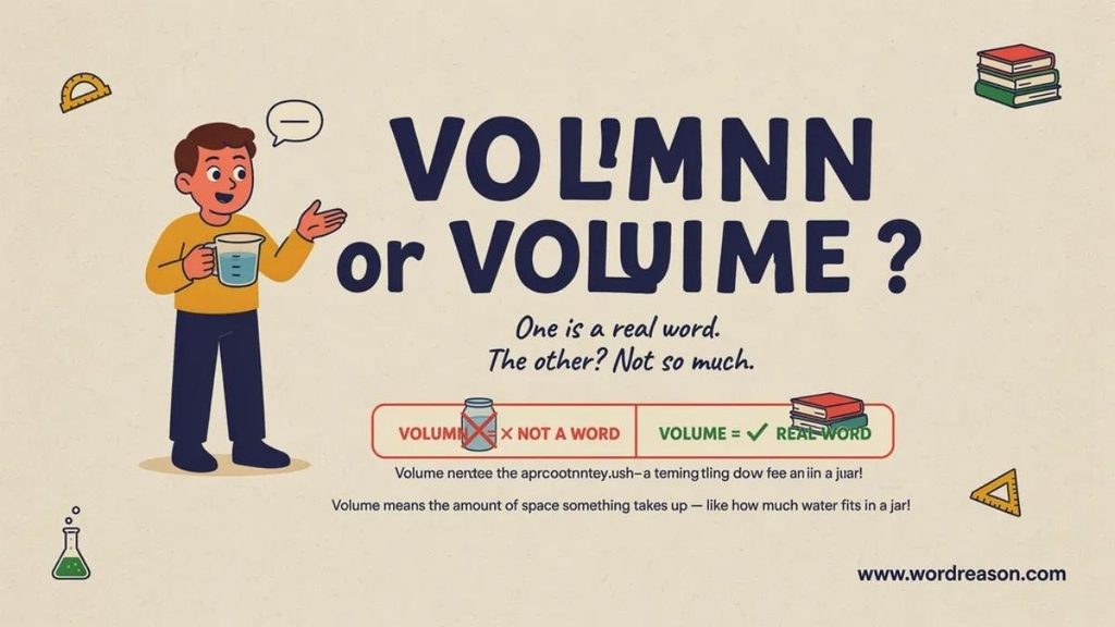 Volume in American English vs British English