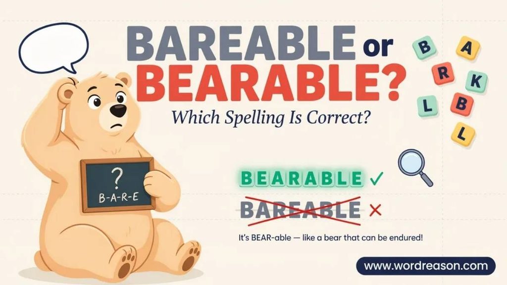 Is Bareable a Word?