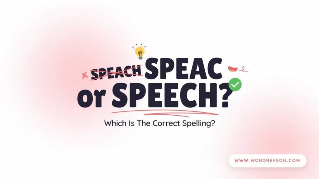 Why Is Speach Incorrect?