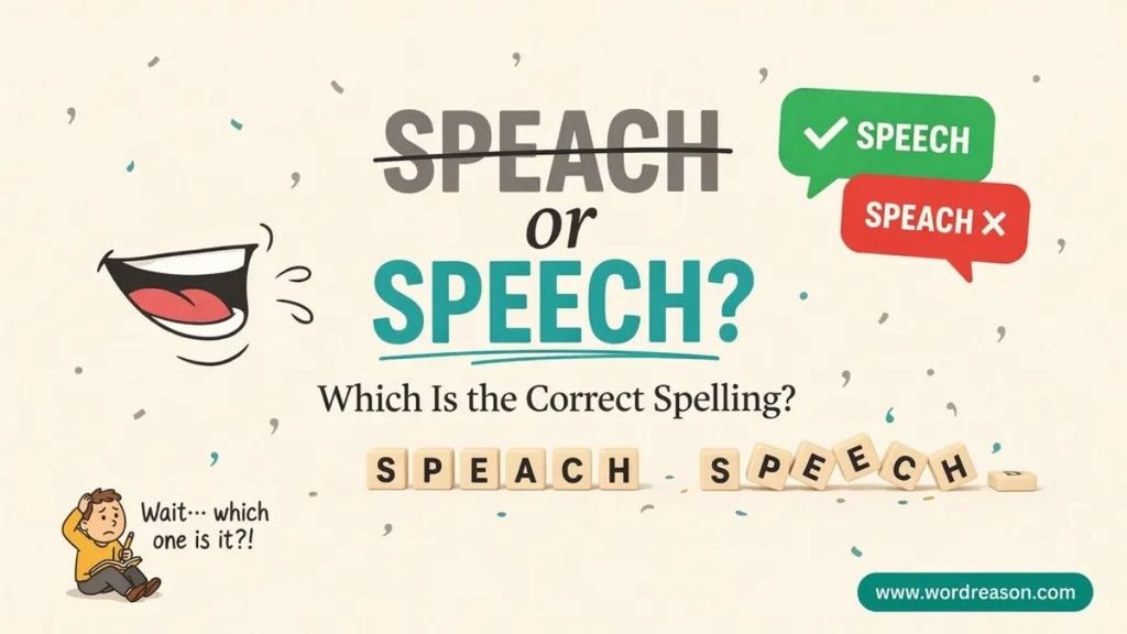 How to Spell Speech Correctly