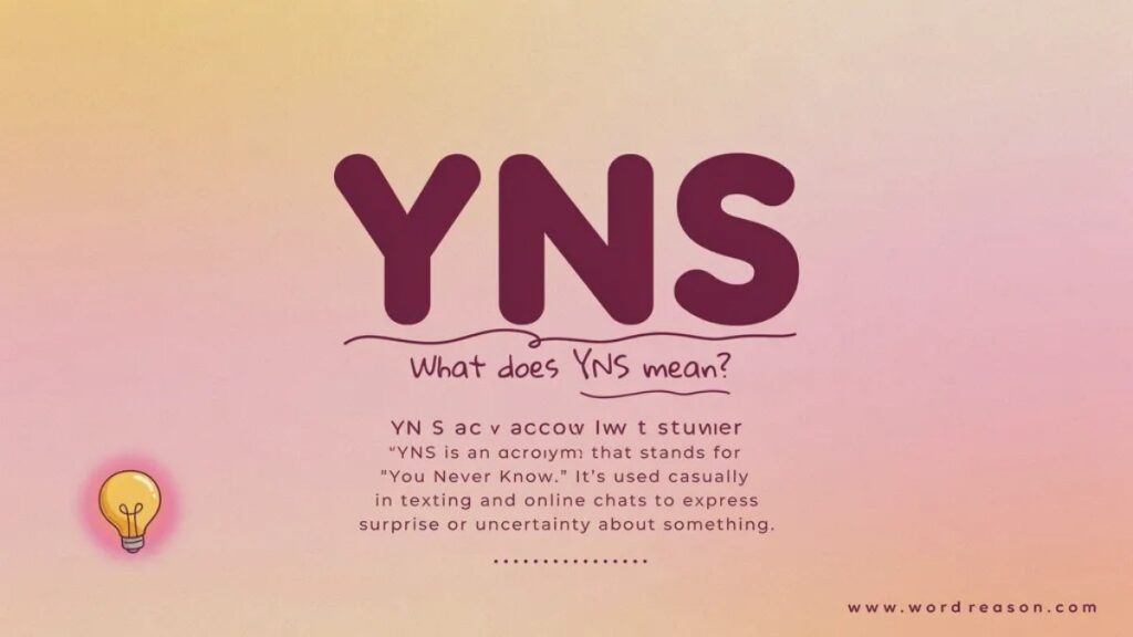 YNS Meaning What YNS Means in Texting and Slang