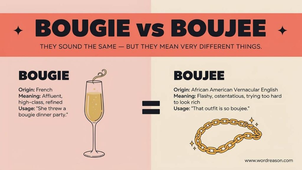 When to Use Bougie and When to Use Boujee