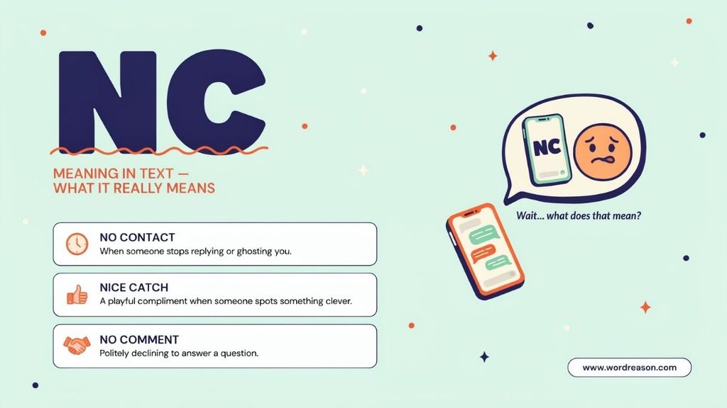 it's Meaning in Text No Contact