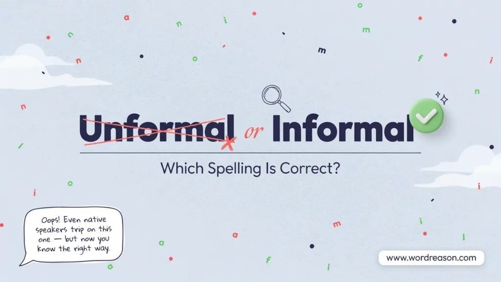 Is “Unformal” a Word?