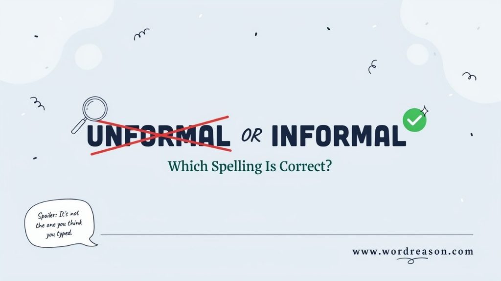 What Does “Informal” Mean?