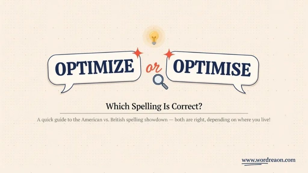 The Origin of Optimize and Optimise